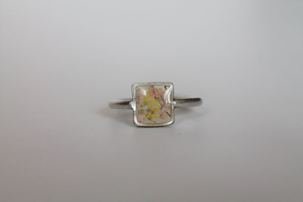 Flora & Forest Yellow Square Ring