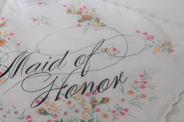 Boldfaced Goods "Maid of Honour" Handkerchief