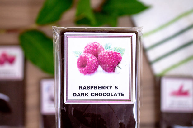 Calgary ChocoSweeats Factorie Raspberry Dark Chocolate Bar