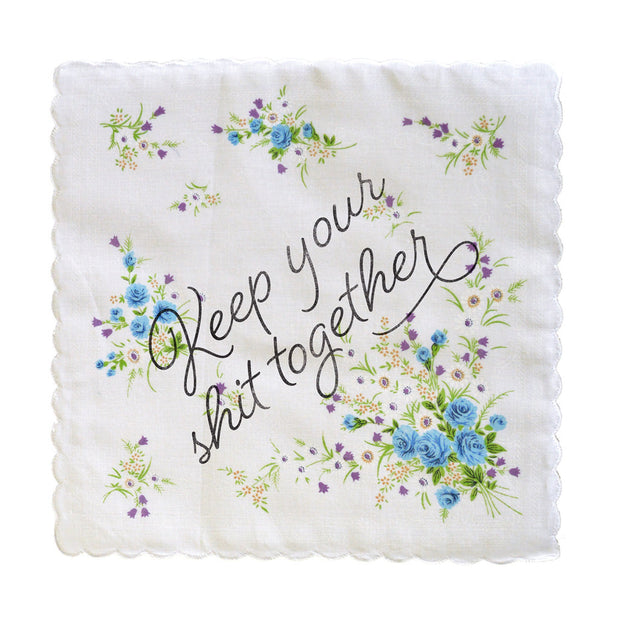 Boldfaced Goods "Keep Your Shit Together" Handkerchief